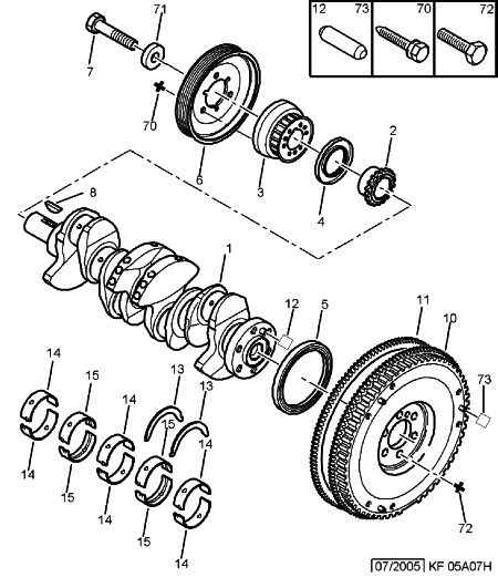 PSA 0515 S1 - Puleggia cinghia, Albero a gomiti www.autoricambi360.it