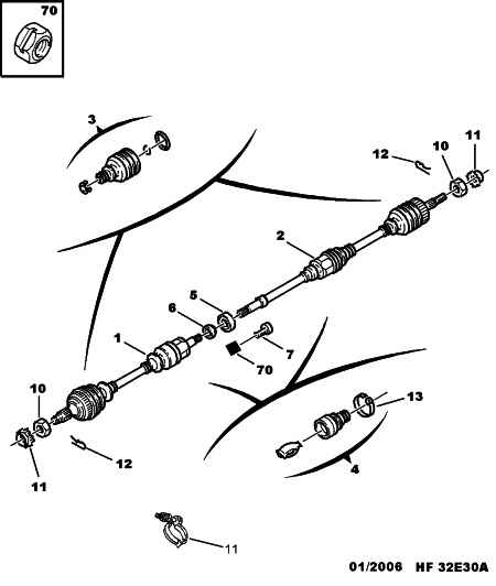 PSA 3297.07 - Dado, Fuso dell'asse www.autoricambi360.it