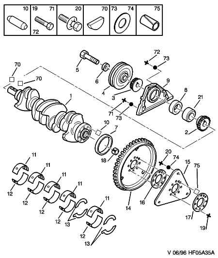 PSA 0515.H6 - Puleggia cinghia, Albero a gomiti www.autoricambi360.it