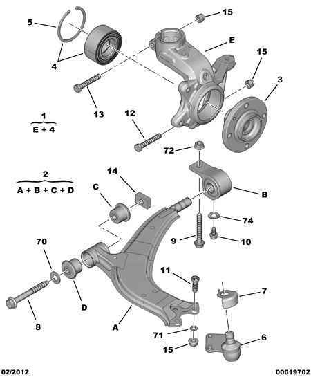 PSA 3520.H3 - Braccio oscillante, Sospensione ruota www.autoricambi360.it
