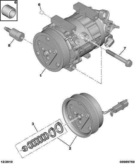 PSA 6453.WW - Compressore, Climatizzatore www.autoricambi360.it