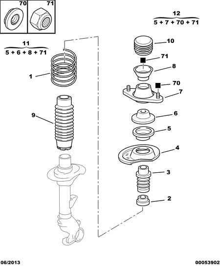 PSA 5033.36 - Kit parapolvere, Ammortizzatore www.autoricambi360.it
