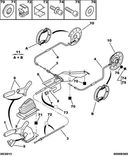 PSA 4241 K4 - Kit ganasce, Freno stazionamento www.autoricambi360.it