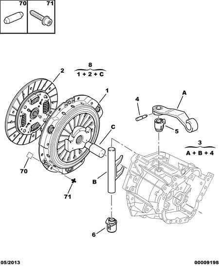 PSA 2175 20 - Boccola, Asta selezione / innesto www.autoricambi360.it