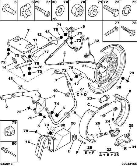 PSA 4241 L9 - Kit ganasce, Freno stazionamento www.autoricambi360.it