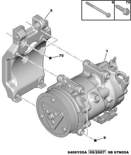 PSA 6453.ZA - Compressore, Climatizzatore www.autoricambi360.it