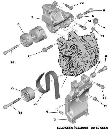 PSA 5751 F3 - Kit Cinghie Poly-V www.autoricambi360.it