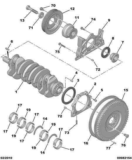 PSA 0515 R8 - Puleggia cinghia, Albero a gomiti www.autoricambi360.it