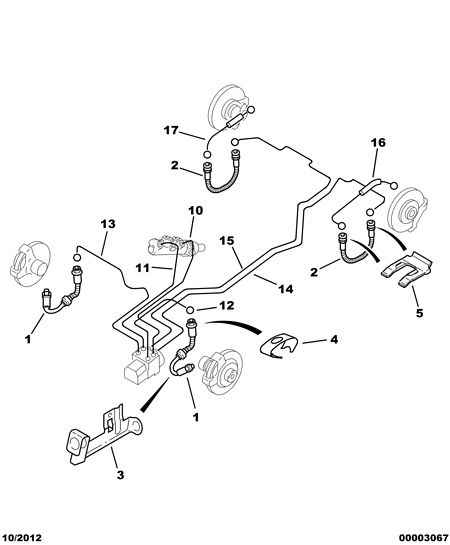 PSA 4806 A0 - Flessibile del freno www.autoricambi360.it