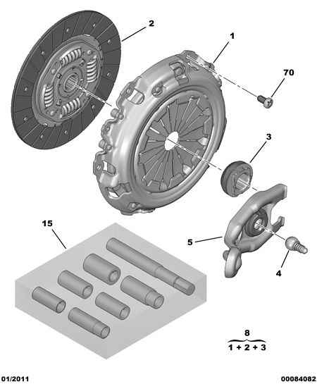 PSA 2117 61 - Forcella disinnesto frizione www.autoricambi360.it