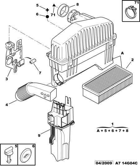PSA 1444 EA - Filtro aria www.autoricambi360.it