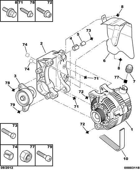 PSA 5751 C3 - Kit Cinghie Poly-V www.autoricambi360.it