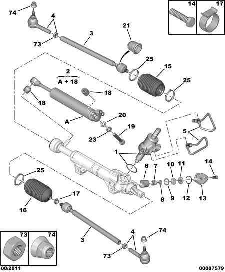PSA 3812 E4 - Giunto assiale, Asta trasversale www.autoricambi360.it