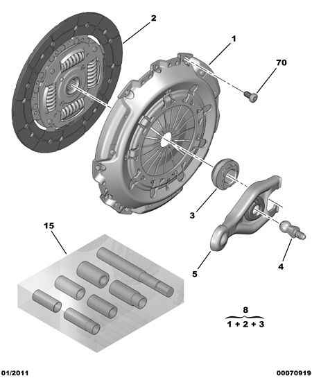 PSA 2117.58 - Forcella disinnesto frizione www.autoricambi360.it