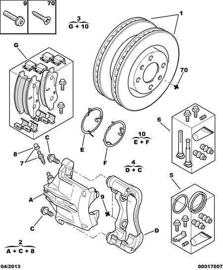 PSA 4253 41 - Kit pastiglie freno, Freno a disco www.autoricambi360.it