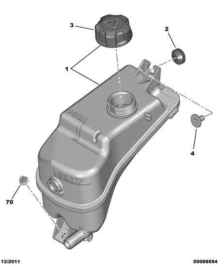 PSA 1323.CE - Serbatoio compensazione, Refrigerante www.autoricambi360.it