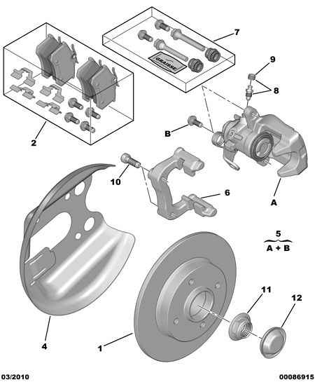 PSA 16 085 203 80 - Kit pastiglie freno, Freno a disco www.autoricambi360.it