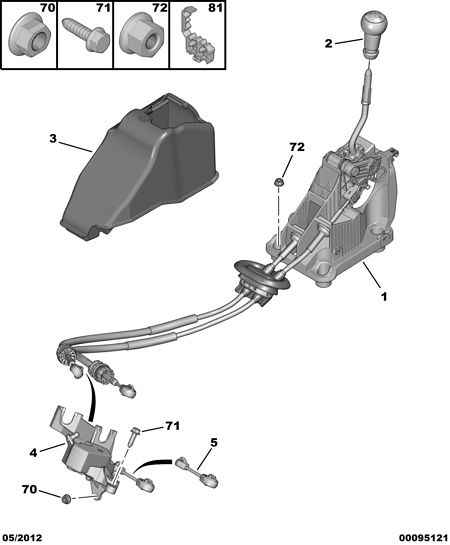 PSA 2452 A5 - Kit riparazione, Leva cambio www.autoricambi360.it