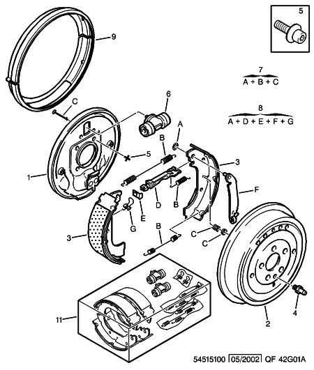 PSA 4241 K6 - Kit ganasce freno www.autoricambi360.it