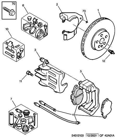 PSA 4251-51 - Kit pastiglie freno, Freno a disco www.autoricambi360.it