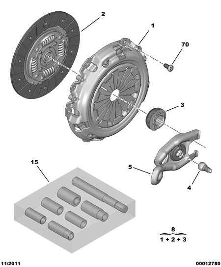 PSA 2117 61 - Forcella disinnesto frizione www.autoricambi360.it