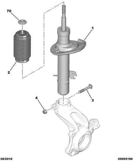 PSA 5208 57 - Ammortizzatore www.autoricambi360.it