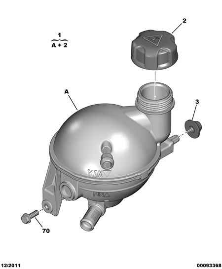 PSA 1323.A3 - Serbatoio compensazione, Refrigerante www.autoricambi360.it