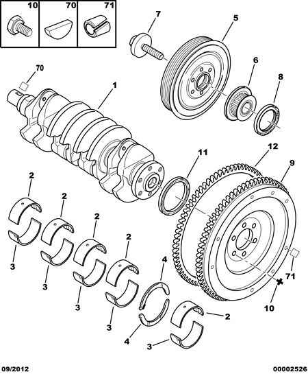 PSA 0515 V7 - Puleggia cinghia, Albero a gomiti www.autoricambi360.it