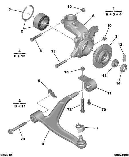 PSA 3520 V3 - Braccio oscillante, Sospensione ruota www.autoricambi360.it