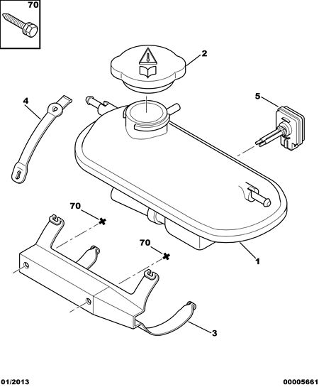 PSA 1307.HN - Serbatoio compensazione, Refrigerante www.autoricambi360.it