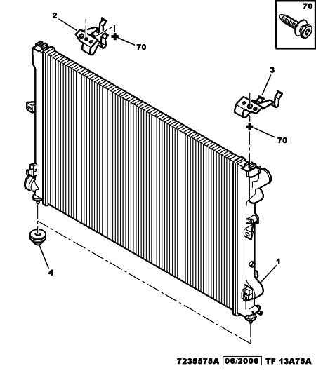 PSA 1330.41 - Radiatore, Raffreddamento motore www.autoricambi360.it