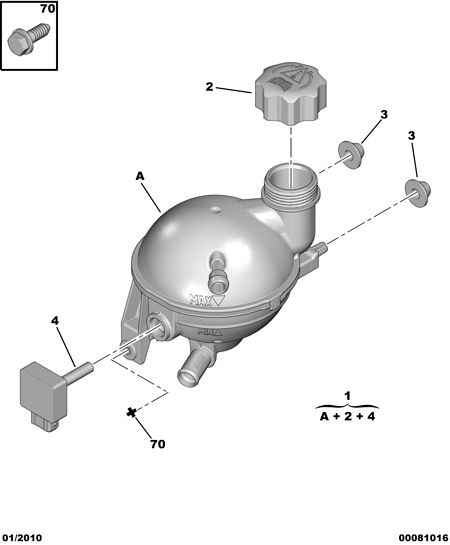 FCA 1306.J5 - Tappo, serbatoio refrigerante www.autoricambi360.it