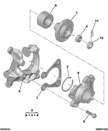 PSA 3307.80 - Mozzo ruota www.autoricambi360.it