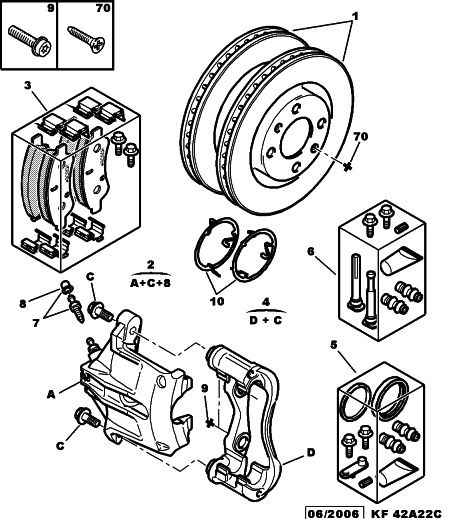 PSA 4252 76 - Kit pastiglie freno, Freno a disco www.autoricambi360.it