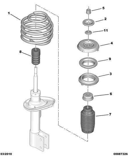 PSA 5035 58 - Supporto ammortizzatore a molla www.autoricambi360.it