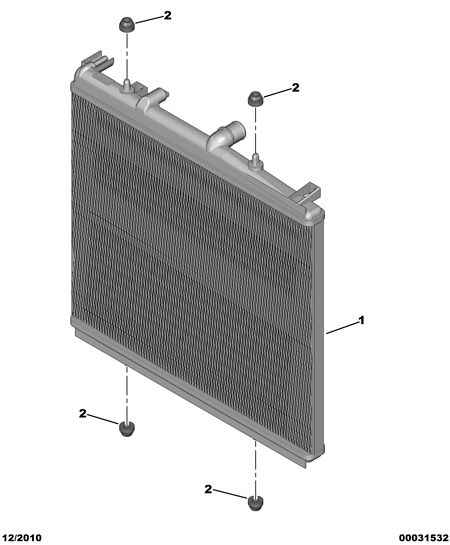 PSA 1330 A4 - Radiatore, Raffreddamento motore www.autoricambi360.it