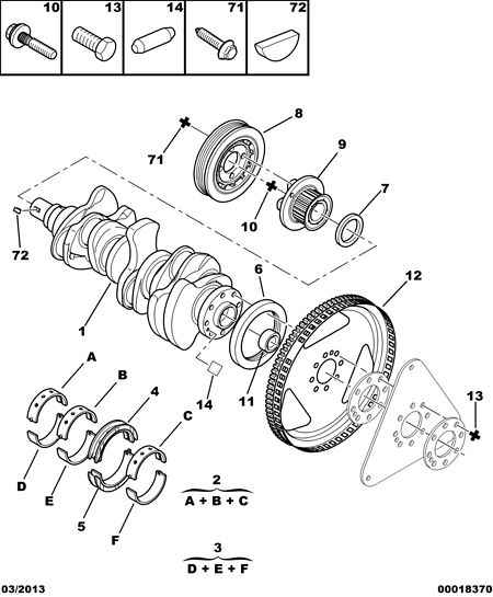 PSA 0515.S2 - Puleggia cinghia, Albero a gomiti www.autoricambi360.it