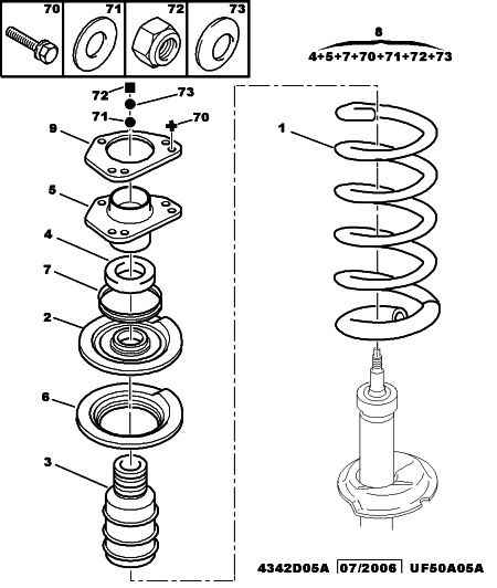 PSA 5035.50 - Supporto ammortizzatore a molla www.autoricambi360.it