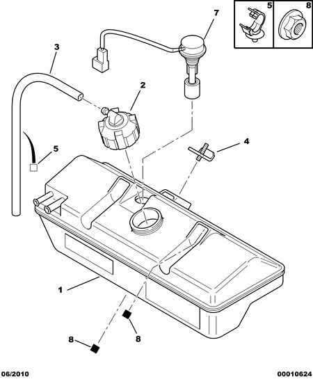 PSA 1323.J6 - Serbatoio compensazione, Refrigerante www.autoricambi360.it