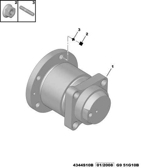 PSA 3748 A3 - Kit cuscinetto ruota www.autoricambi360.it