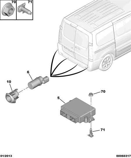 PSA 6590.95 - Sensore, Assistenza parcheggio www.autoricambi360.it