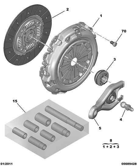 PSA 2117.58 - Forcella disinnesto frizione www.autoricambi360.it