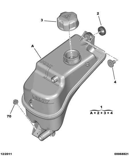 PSA 1323.14 - Serbatoio compensazione, Refrigerante www.autoricambi360.it