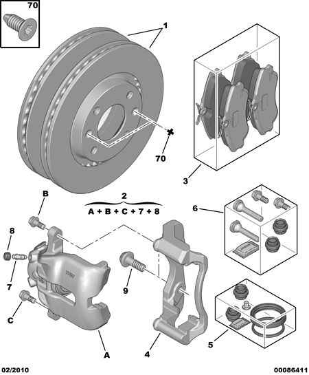 PSA 4253 79 - Kit pastiglie freno, Freno a disco www.autoricambi360.it