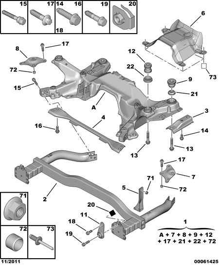 PSA 3504.42 - Supporto, Braccio oscillante www.autoricambi360.it