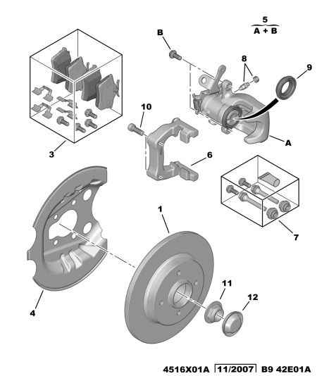 PSA 4254 29 - Kit pastiglie freno, Freno a disco www.autoricambi360.it