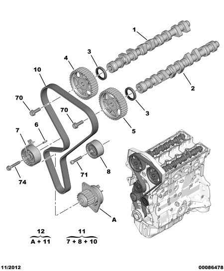 PSA 0829 C8 - Rullo tenditore, Cinghia dentata www.autoricambi360.it