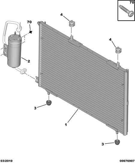 PSA 6455.CJ - Condensatore, Climatizzatore www.autoricambi360.it