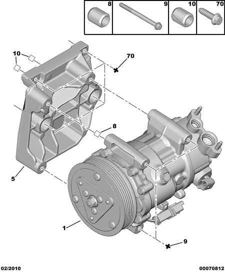 PSA 6487 08 - Compressore, Climatizzatore www.autoricambi360.it