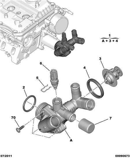 FORD 1338.F5 - Termostato, Refrigerante www.autoricambi360.it